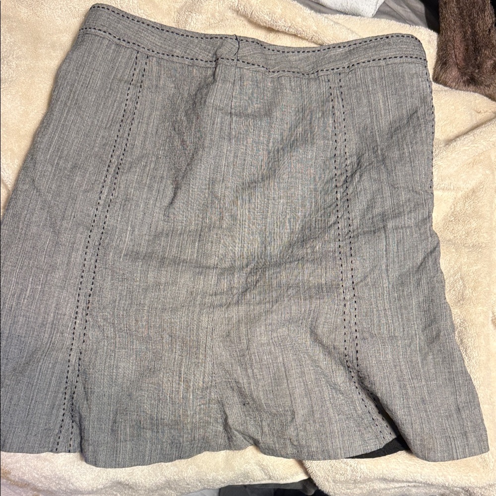 White House Black Market Gray Maxi Skirt